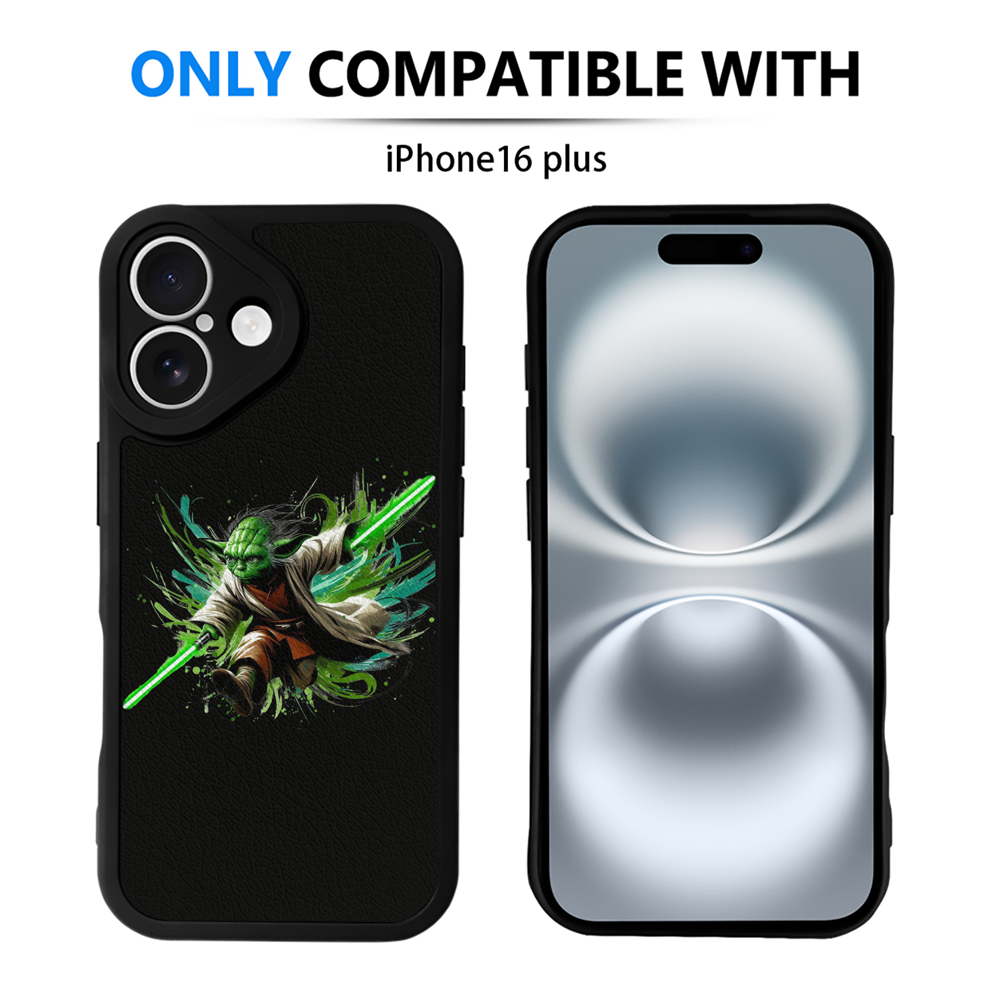 （画像用） スター・ウォーズ Star Wars 【iPhone 16シリーズ対応】シリコンスマホケース（レザー調） 材質：シリコン